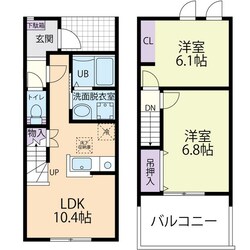 Contrail（コントレール）の物件間取画像